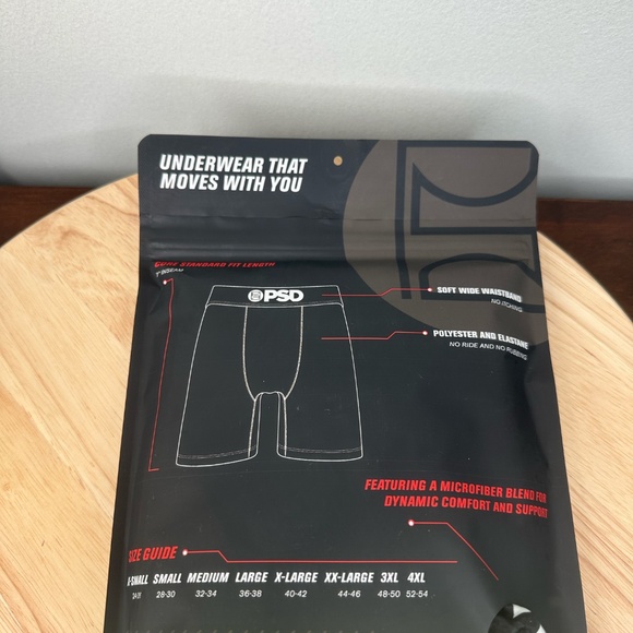 PSD 3 Pack Core Standard Boxer Briefs Underwear Warface Gold Sz Medium/Large NEW - Picture 3 of 4